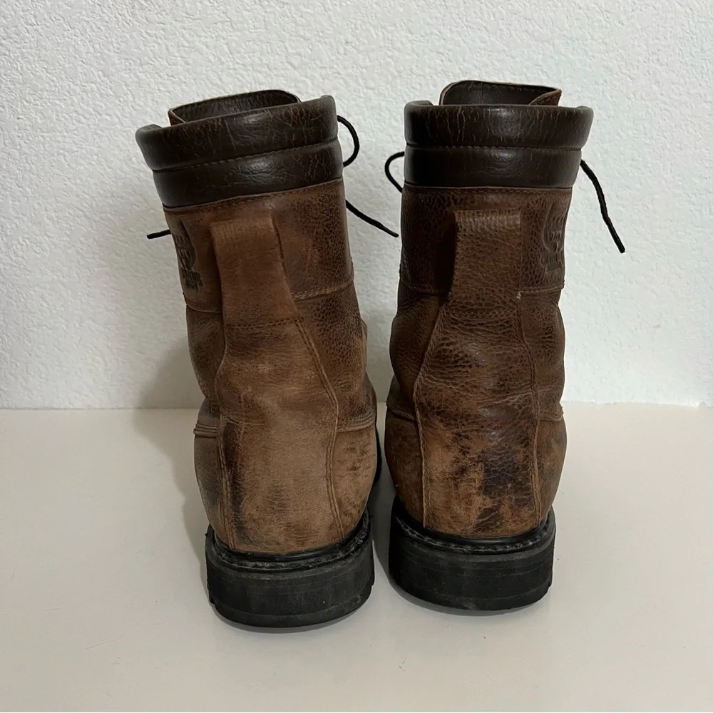Cabela's Brown Leather Work Boots Thinsulate Goretex & Goodyear Outsoles 9.5 D